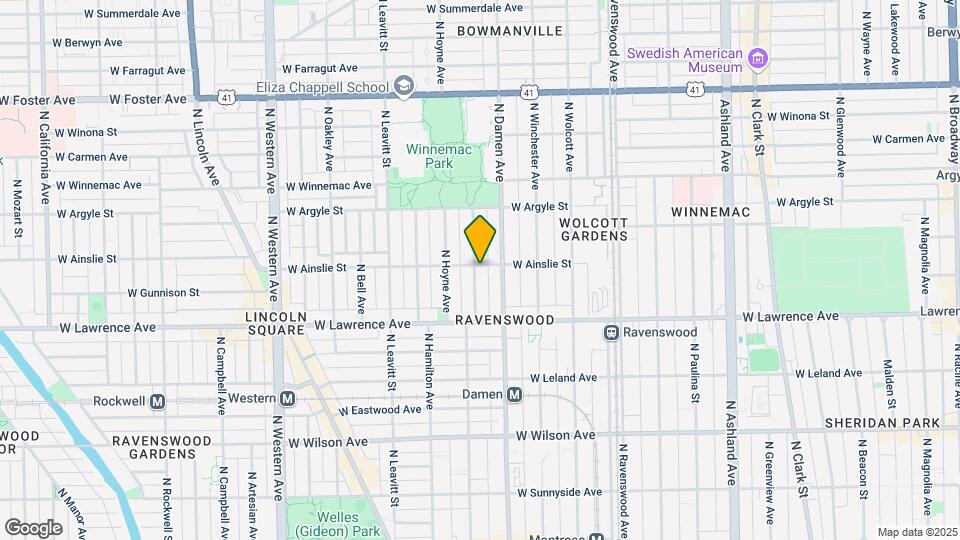 2015-19 W. Ainslie / 4855-57 N. Seeley Map and Location Details