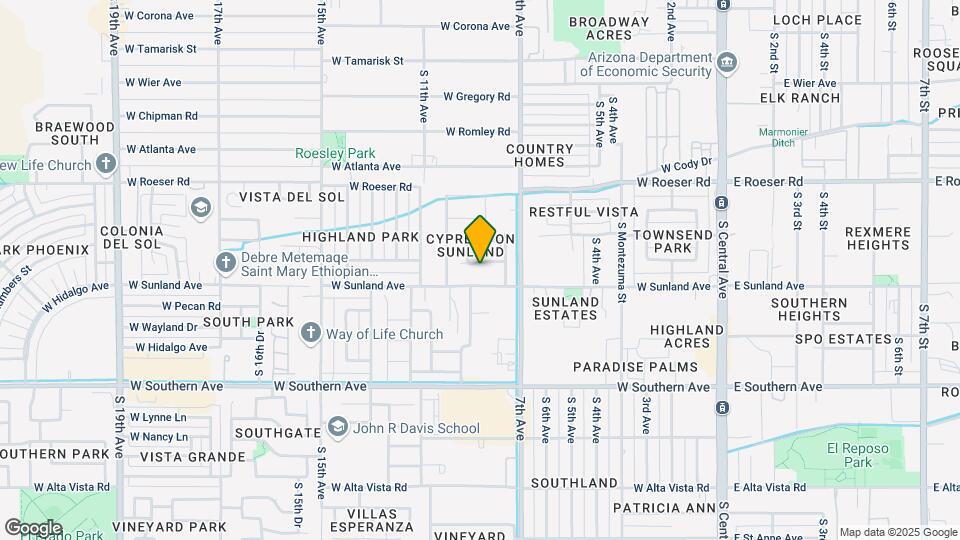823 W Bowker St Map and Location Details