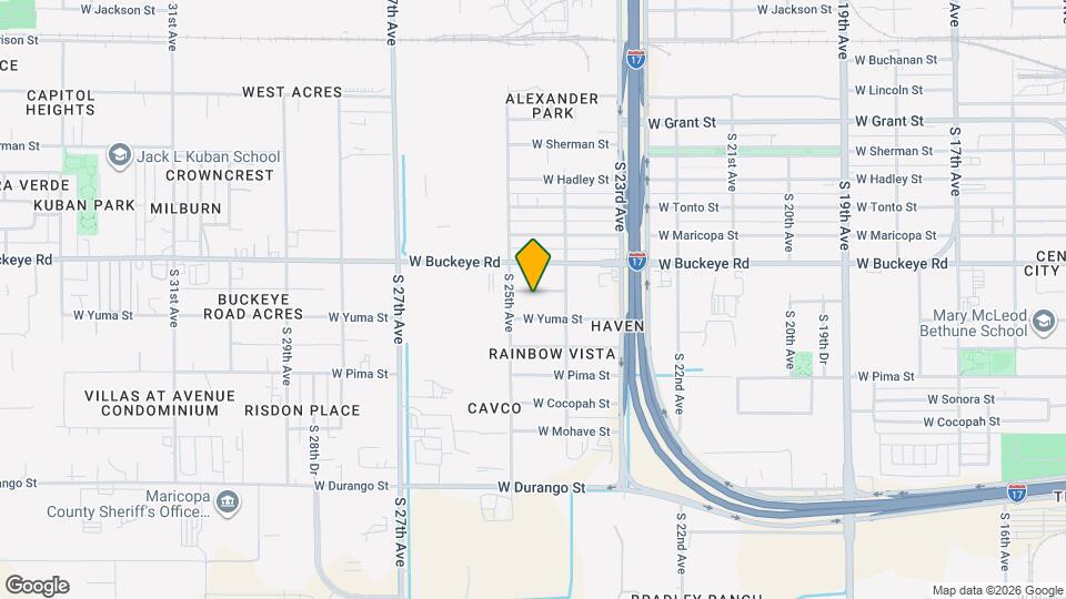 2427 W Yavapai St Map and Location Details