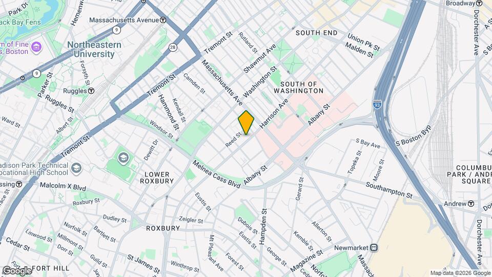 883 Harrison Ave, Unit 3 Map and Location Details