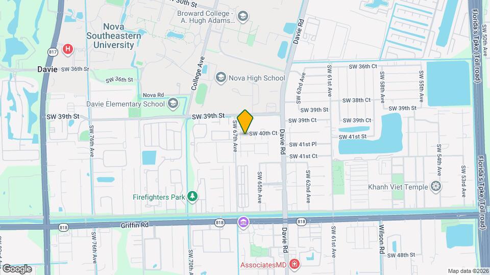 6628 SW 41st St Map and Location Details