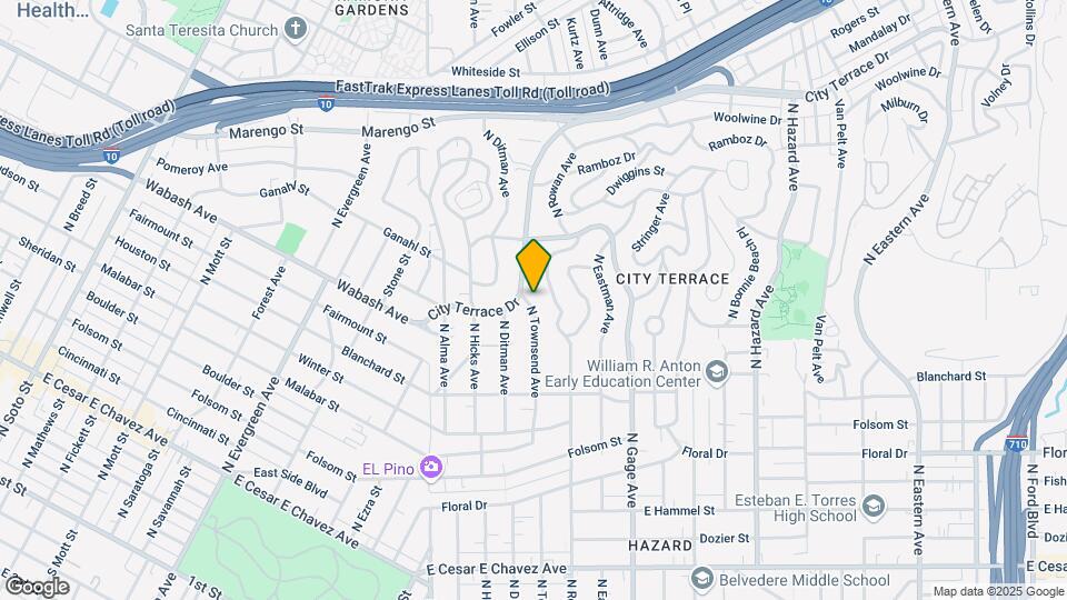 1044 N Townsend Ave Map and Location Details