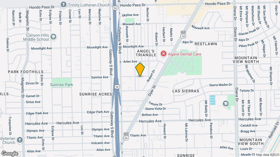 4530 Sunrise Ave Map and Location Details