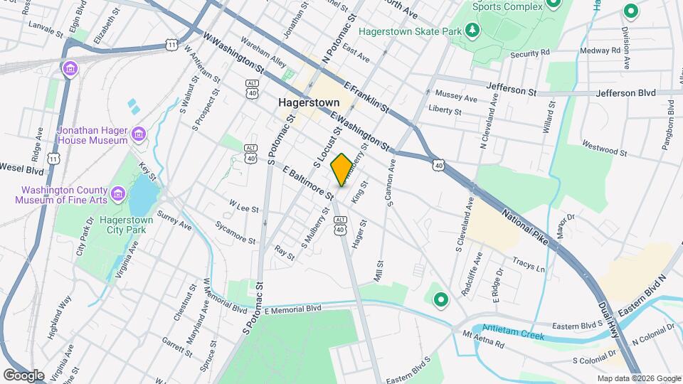 144 S Mulberry St Map and Location Details