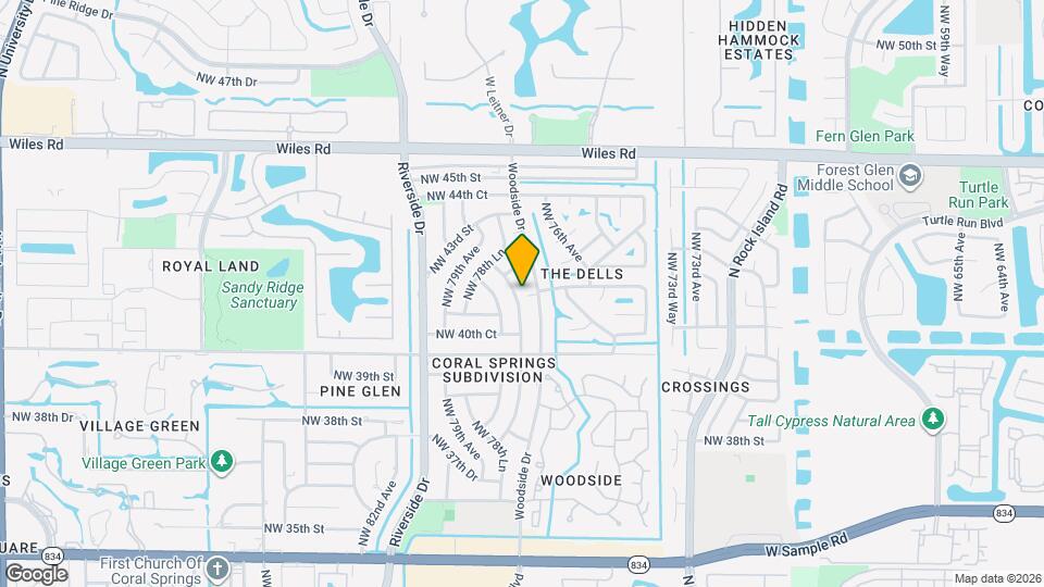 4113 NW 78th Ter Mapa y Detalles de la Ubicación
