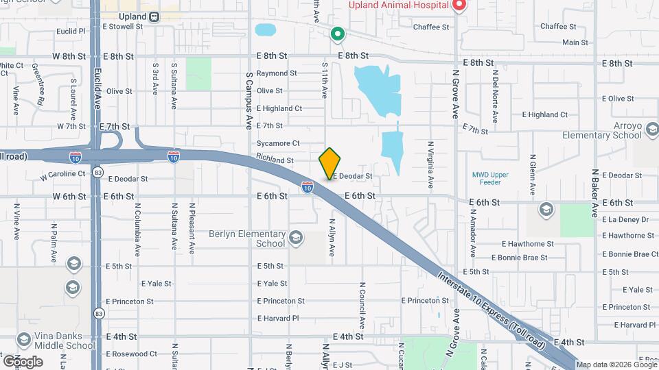 902 E Deodar St, Unit A Map and Location Details