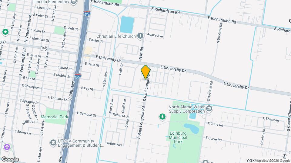 301 S Raul Longoria Rd Map and Location Details