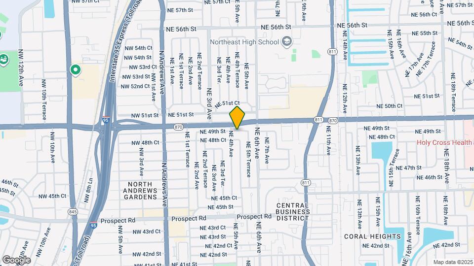 430 NE 49th St Map and Location Details