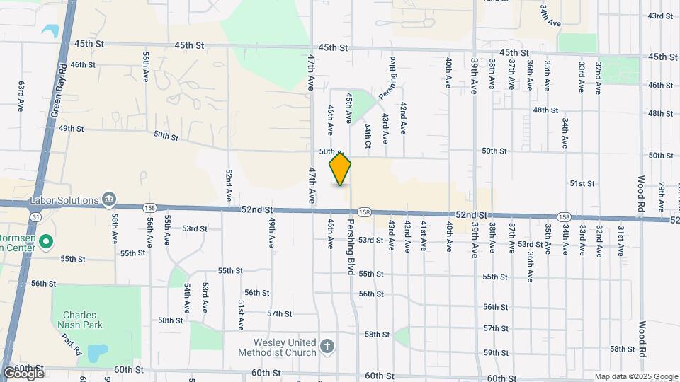 5112-5116 Pershing Blvd Mapa y Detalles de la Ubicación