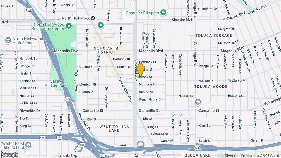 10940 Hesby St Mapa y Detalles de la Ubicación
