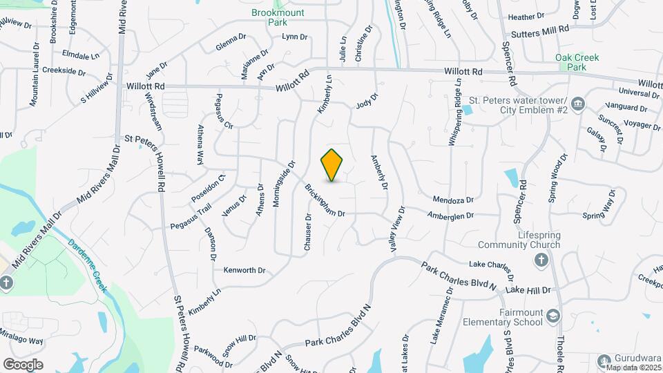 1617 Fairwood Forest Dr Map and Location Details