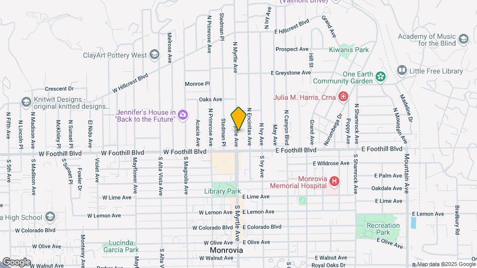134 N Myrtle Ave Map and Location Details