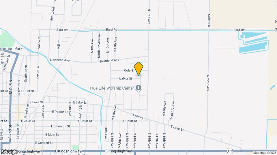 700 N 14th Ave Map and Location Details