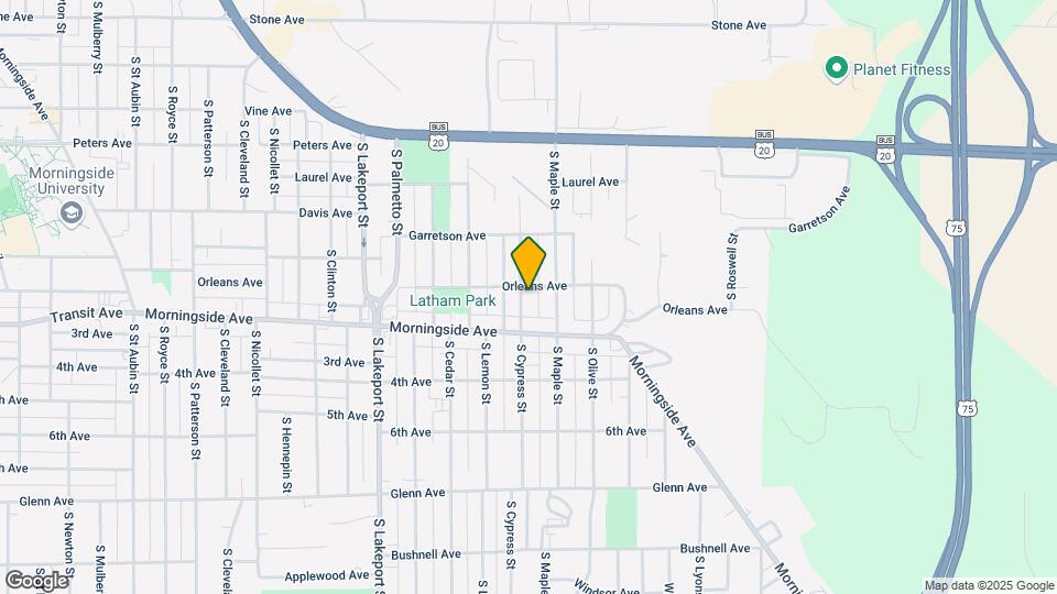 1908 S Cypress St Map and Location Details