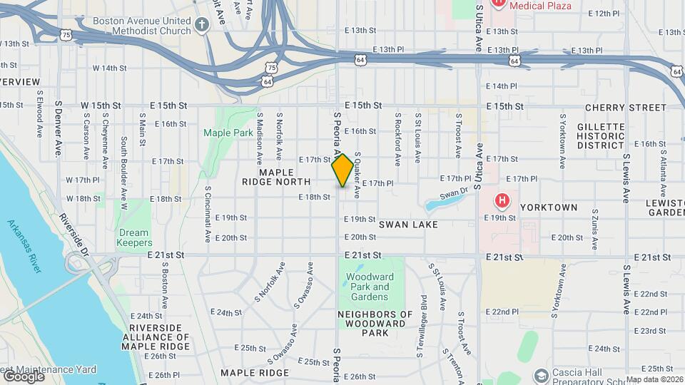 1737 S Peoria Ave Map and Location Details