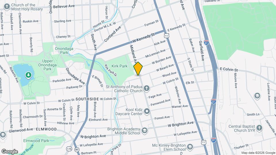 1330 Midland Ave Map and Location Details