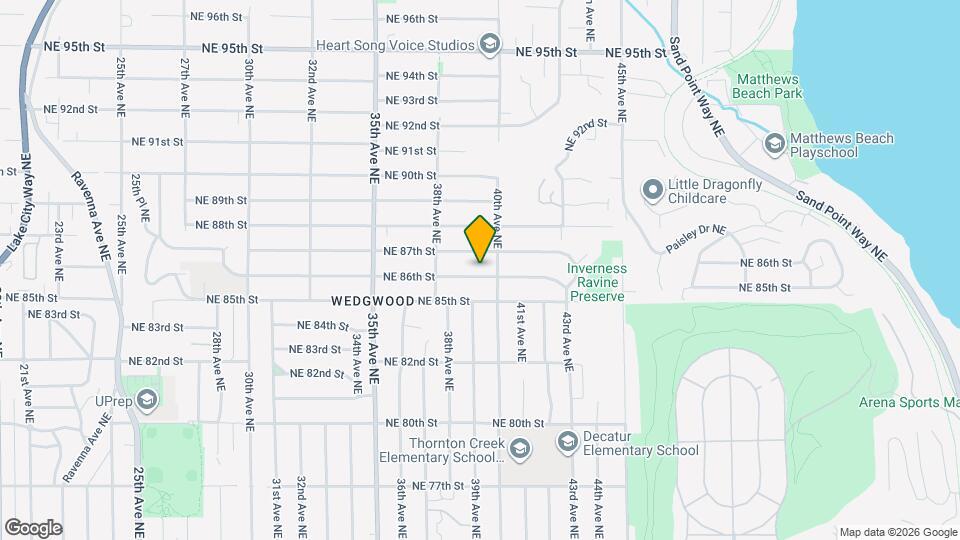 3844 NE 86th St Map and Location Details