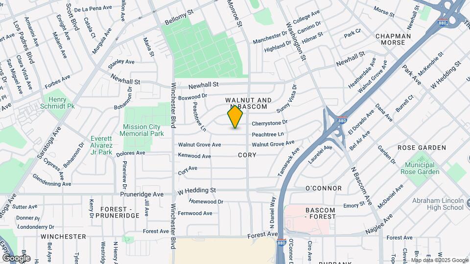2323 Peachtree Ln Map and Location Details