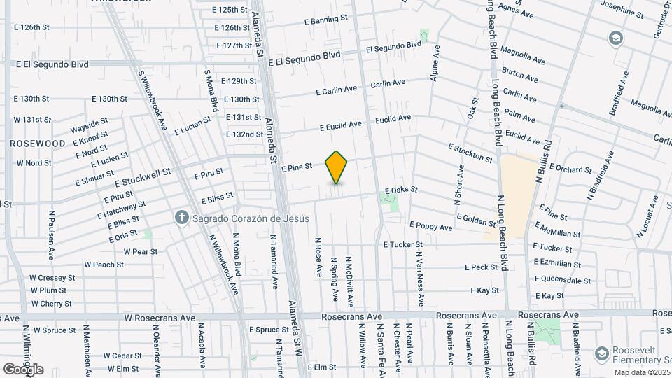503-515 E Oaks St Map and Location Details