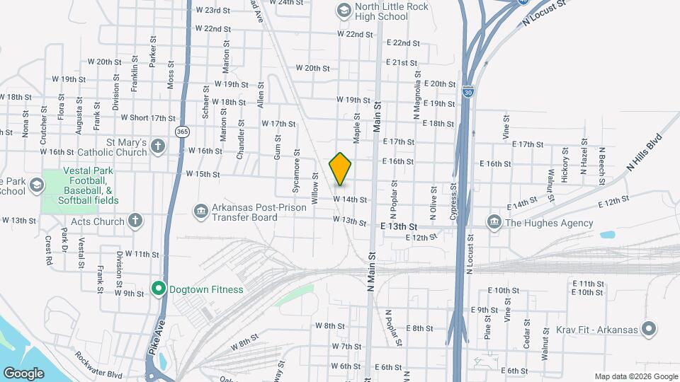 1414 Orange St Map and Location Details