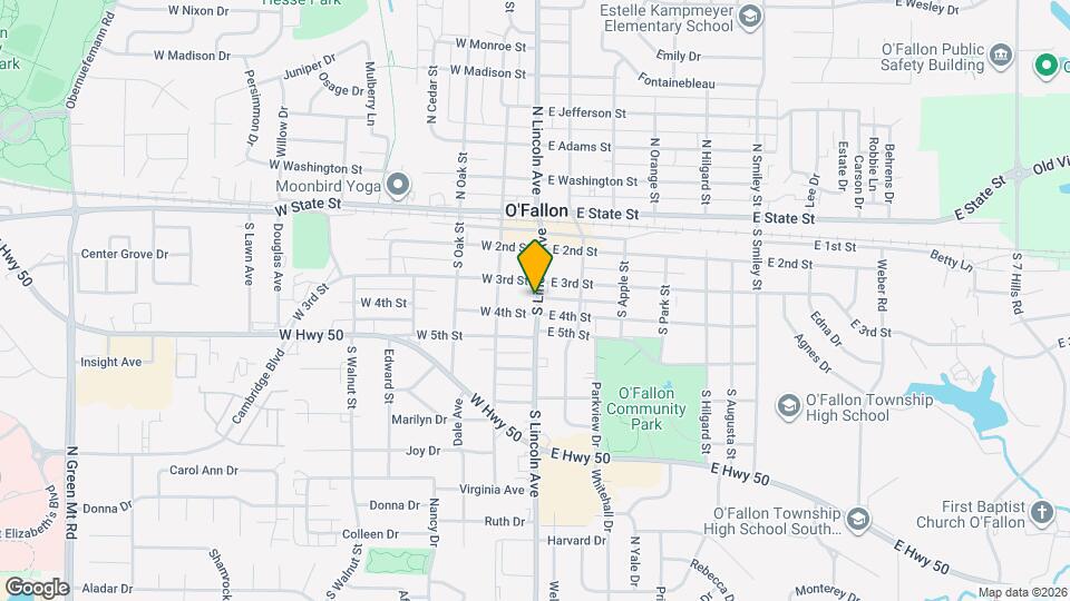 309 S Lincoln Ave Map and Location Details