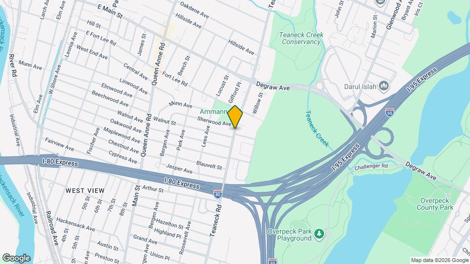 175 Teaneck Rd, Unit 1 Map and Location Details