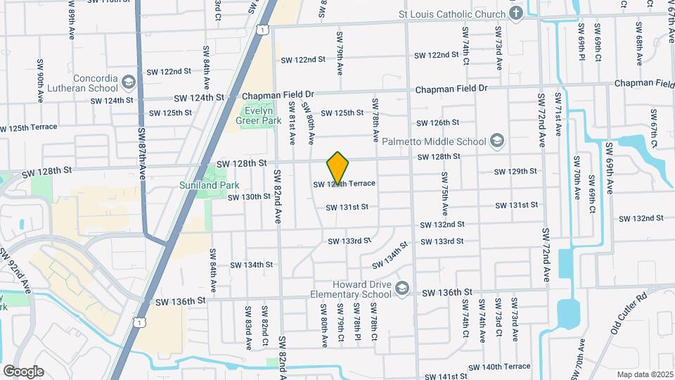 7900 SW 129th Terrace Mapa y Detalles de la Ubicación