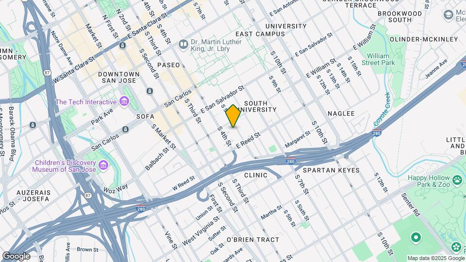 537 S 5th St Map and Location Details