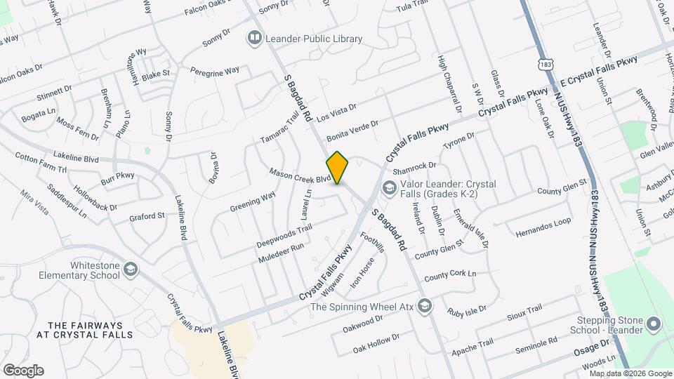 1103 Madrone Trail Mapa y Detalles de la Ubicación