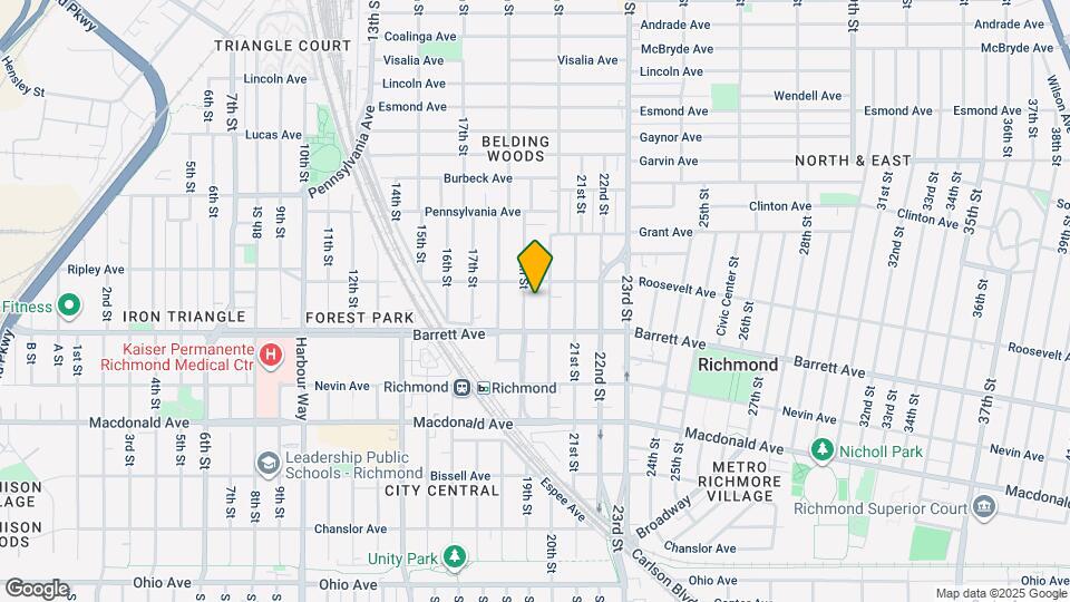 548 19th St Map and Location Details