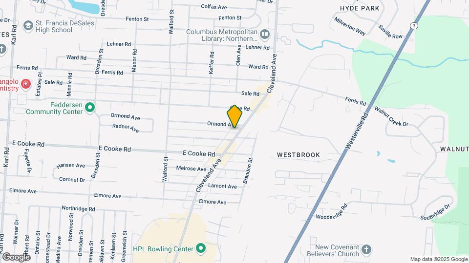 3809-3813 Cleveland Ave Mapa y Detalles de la Ubicación