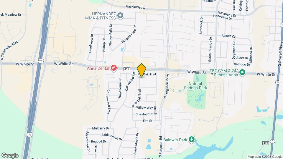 813 Post Oak Trail Map and Location Details