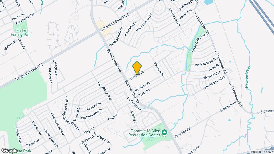 3936 Silverhill Dr Mapa y Detalles de la Ubicación