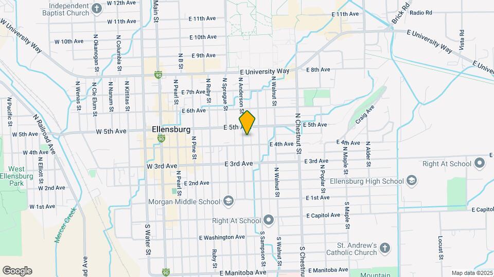 402 N Anderson St Map and Location Details
