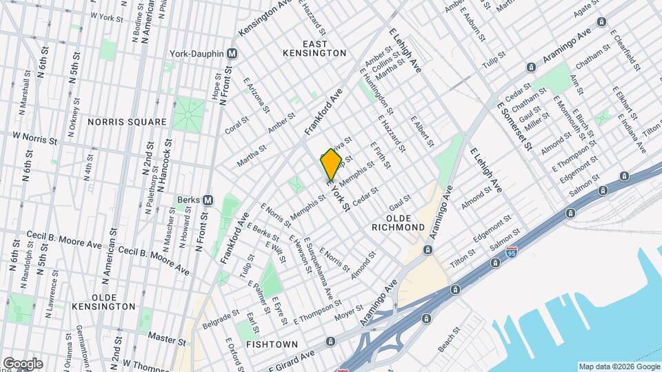 2318 E York St Map and Location Details