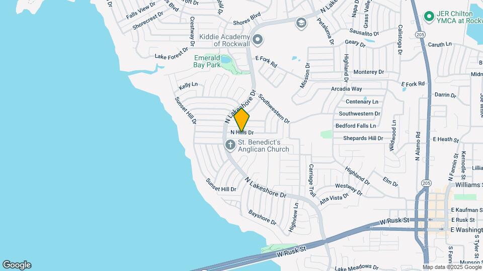 1591 N Hills Dr Map and Location Details