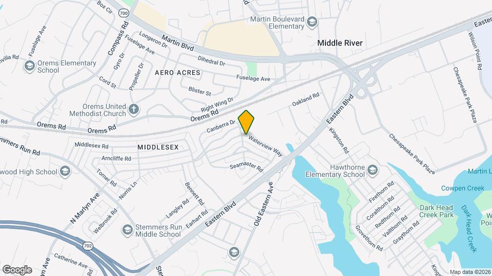 1301 Waterview Way Mapa y Detalles de la Ubicación