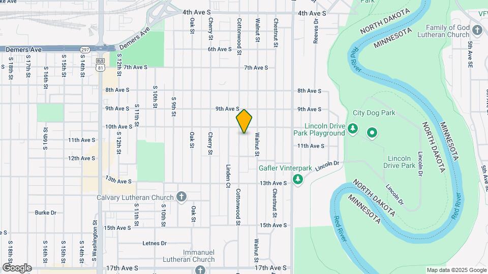 1011 Cottonwood St Map and Location Details