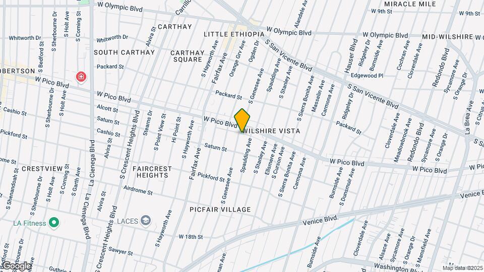1418 S Genesee Ave Mapa y Detalles de la Ubicación