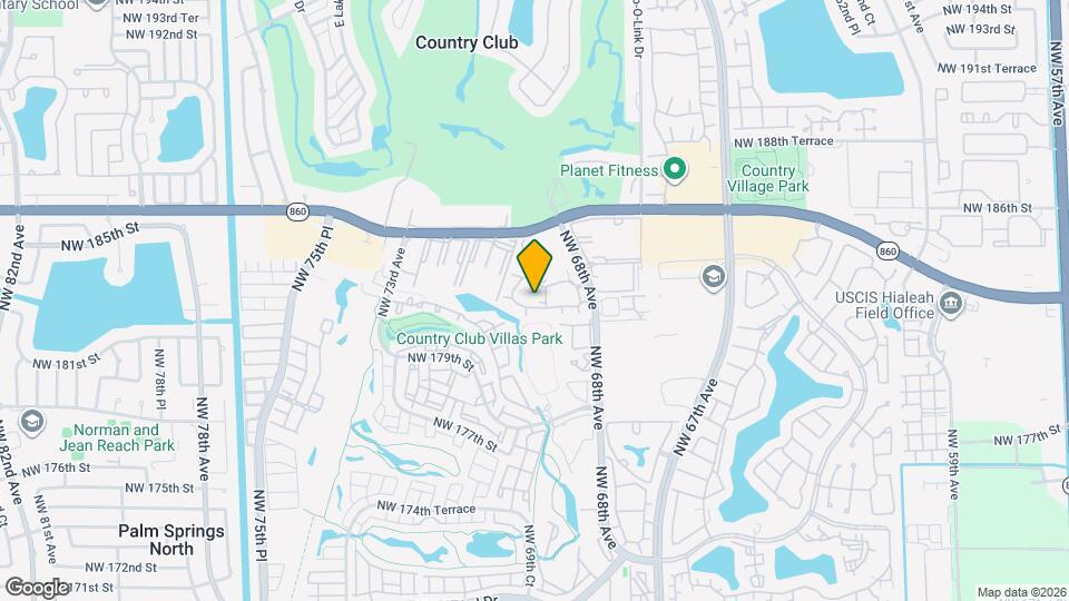 18330 NW 68th Ave, Unit G Mapa y Detalles de la Ubicación
