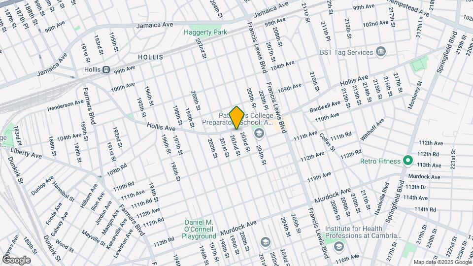 202-14 Hollis Ave Mapa y Detalles de la Ubicación