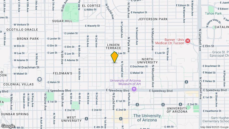 1412 N Euclid Ave Map and Location Details