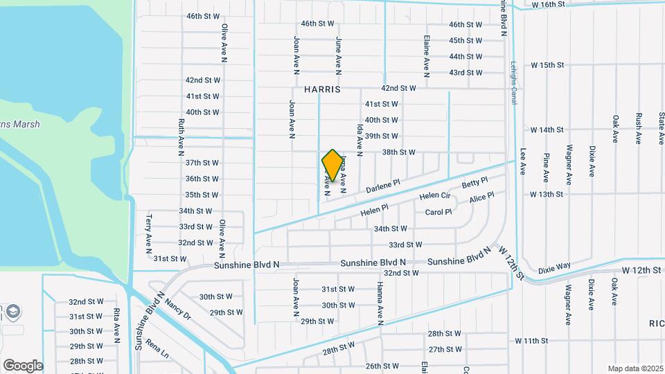 3506 June Ave N Map and Location Details