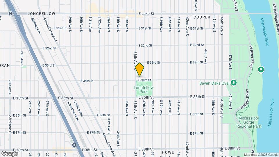 3606 E 34th St Map and Location Details