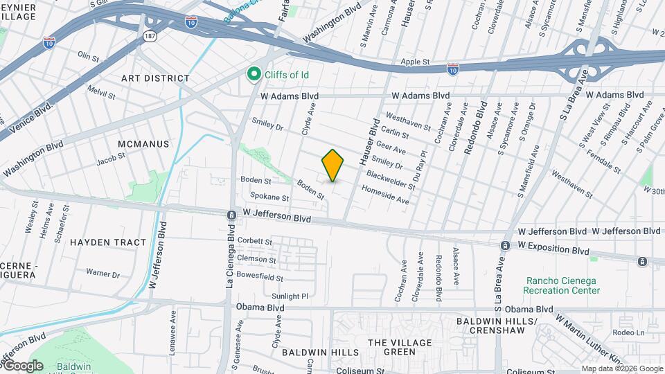 2619 Carmona Ave Map and Location Details