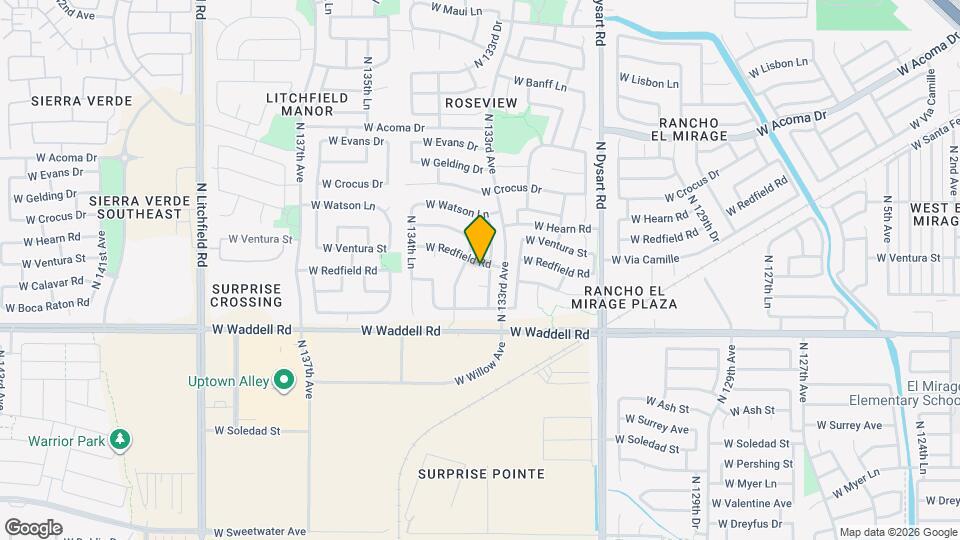 13327 W Redfield Rd Map and Location Details