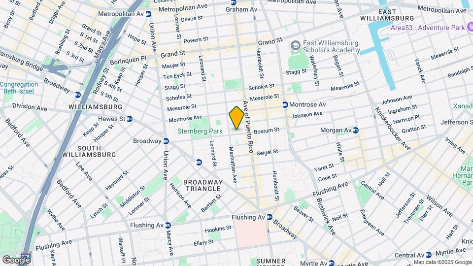 121 Boerum St Mapa y Detalles de la Ubicación