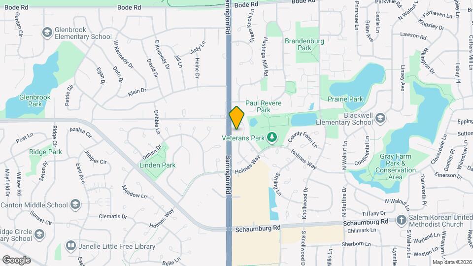 306 Glasgow Ln Map and Location Details