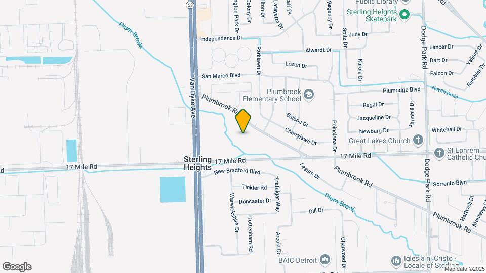 Pine Ridge of Plumbrook Senior Living Map and Location Details