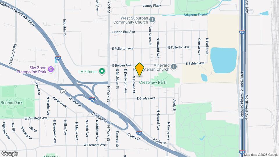 640 N Willow Rd Map and Location Details